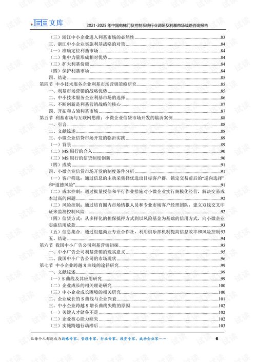 2021-2025年中國電梯門及控制系統(tǒng)行業(yè)調(diào)研與利基市場戰(zhàn)略咨詢報告